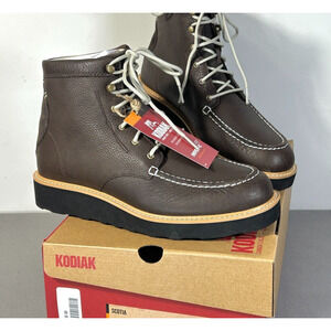 Kodiak Womens Leather Hiker Boot Lightweight Travel Walk Water Resist Wedge 9